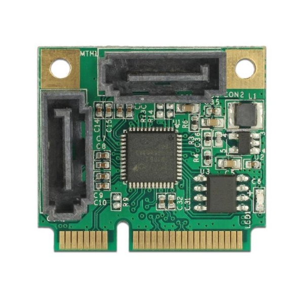 Karta rozszerzeń Mini PCIe 2x SATA 6Gb/s-1847434