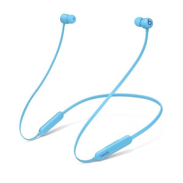 Beats Flex - bezprzewodowe słuchawki douszne zapewniające komfort użytkowania przez cały dzień - Płomienny niebieski