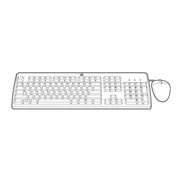 Zestaw USB DE Keyboard/Mouse Kit 631358-B21