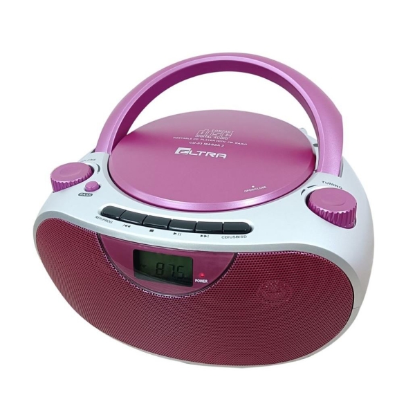 Radio MASZA 2 USB/CD różowe