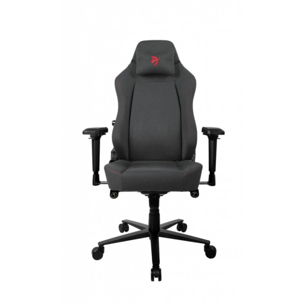 Fotel dla graczy Primo Tkanina Czarny Czerwone Logo