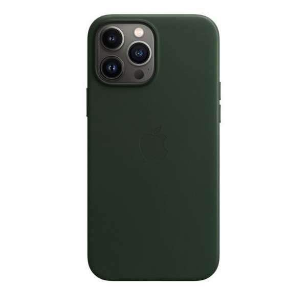 Etui skórzane z MagSafe do iPhonea 13 Pro Max - zielona sekwoja