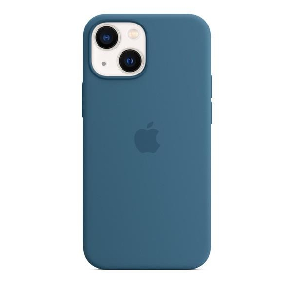 Etui silikonowe z MagSafe do iPhonea 13 mini - zielonomodre