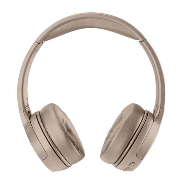 Słuchawki bezprzewodowe z mikrofonem BH214 Bluetooth, nauszne (eco / e-commerce edition) kolor piaskowy-1912550