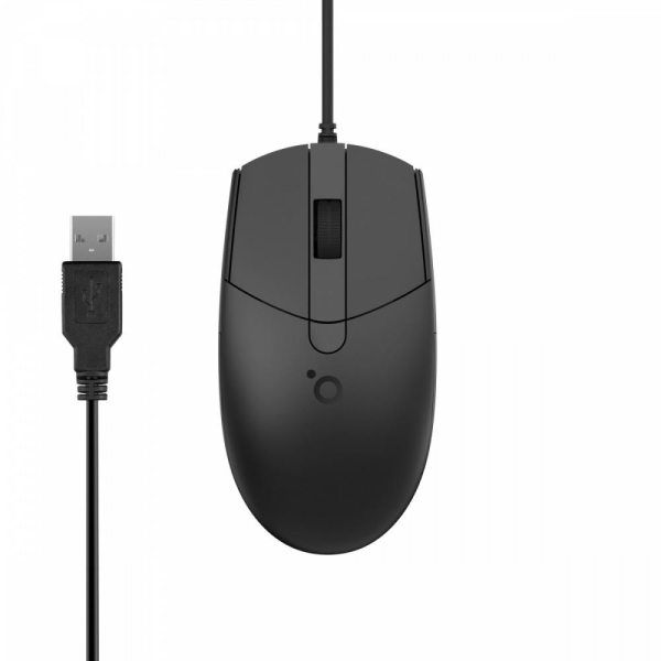 Mysz przewodowa MS19 , USB, 4 przyciski, czarna -1916588