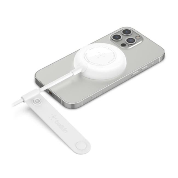 Bezprzewodowa ładowarka MagSafe 7.5W dla Iphone 13 i 12 Biała z zasilaczem-1980559